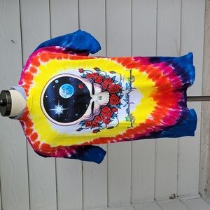 LIQUID BLUE Colorful Tie Dye GRATEFUL DEAD Mens Sz XL T Shirt‎ 1992 REPRINT NEW